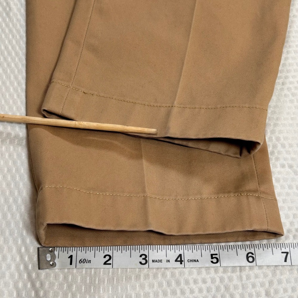 Brooks Brothers Milano Advantage Chino Mens 32x29 Khaki Tan Slim Fit Pants - Picture 4 of 9